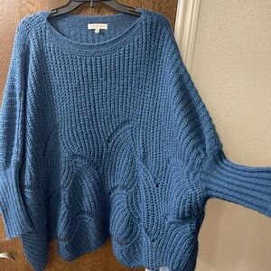 Batwing Woven Sweater